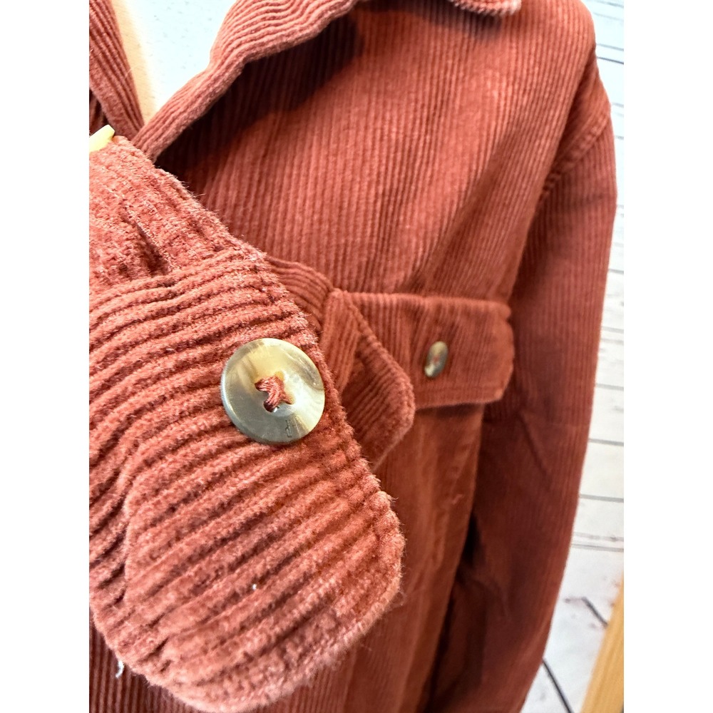 GAP Corduroy Shirt Jacket Medium Mens Shacket Long Sleeve Y2K Vintage Pockets - Picture 10 of 12